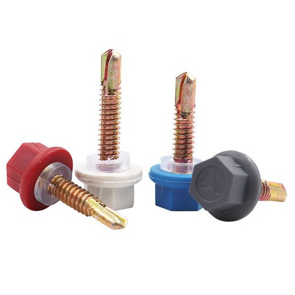 尼龍頭六角鉆尾 塑料頭燕尾螺絲 不銹鋼(304/316)碳鋼 合金鋼